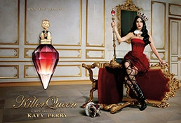 Werbefoto zum Katy Perry Killer Queen Parfum