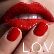 L.O.V Make-up Model rote Lippen