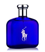Der Flakon des Polo Blue Parfums von Ralph Lauren