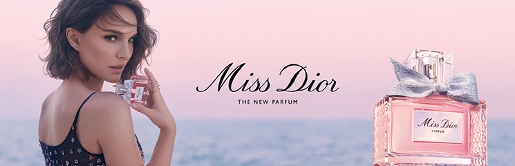 Dior Miss Dior Parfum Flakon und Model