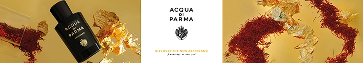 Markenlogo und Acqua di Parma Produkte