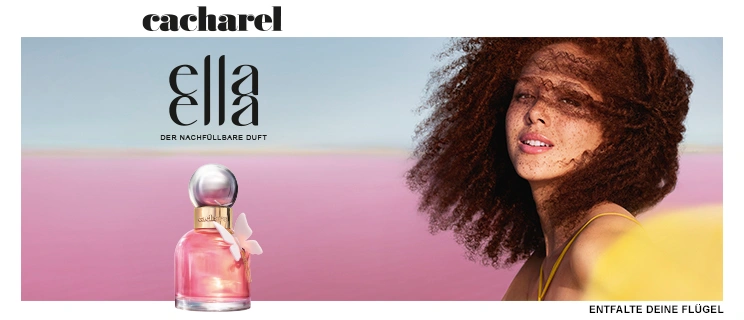 Model und Cacharel Parfum Flakon