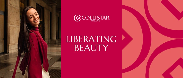 Model und Slogan von Collistar