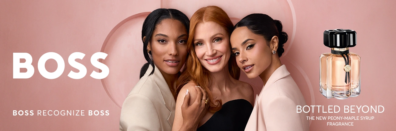 Hugo Boss Boss Bottled Beyond For Her Flakon und Models“ title=