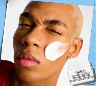 Model mit Kiehl's Creme