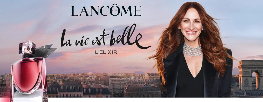 LANCÔME La Vie est Belle L'Elixir und Model
