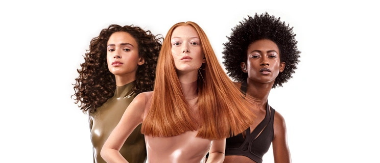 Frauen mit gestyltem Haar