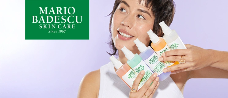 Model und Mario Badescu Produkte