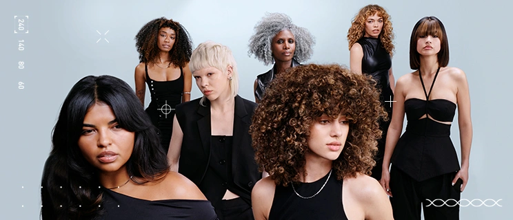 Frauen mit gestyltem Haar