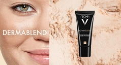 VICHY Dermablend Produkte und Frau