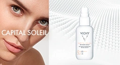 VICHY Capital Soleil Produkt und Frau