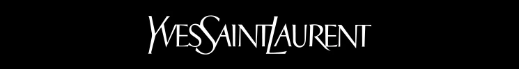 Yves Saint Laurent Logo weiß