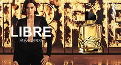 Frau und Yves Saint Laurent Parfum Flakon