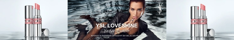 Model und Yves Saint Laurent Loveshine Lippenstift